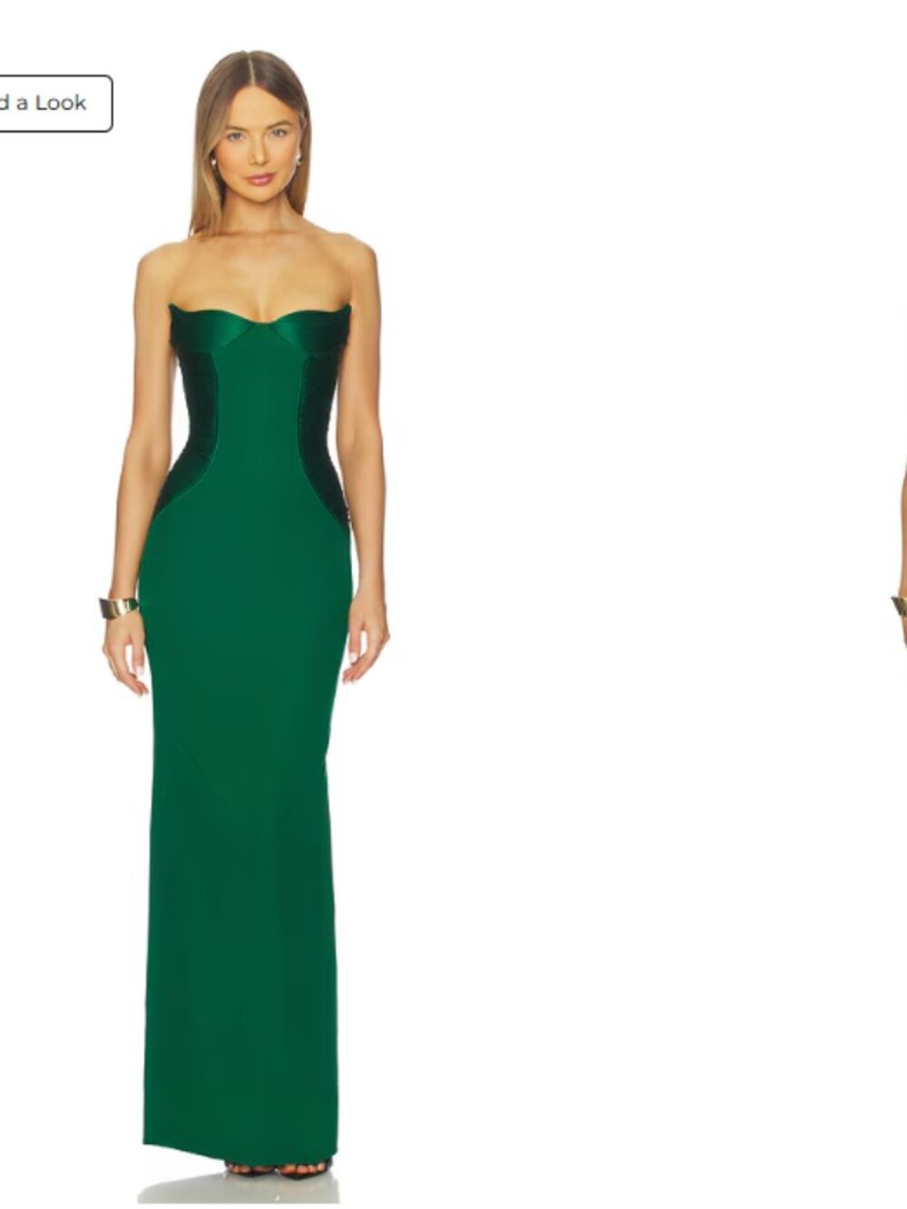 Gaurav Gupta x REVOLVE Petal Column Gown in Emerald Size 0 $2900 MSRP
